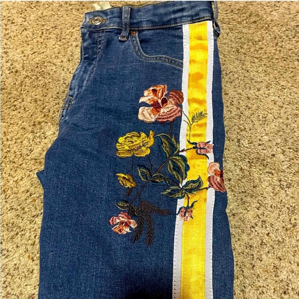 Floral Jeans